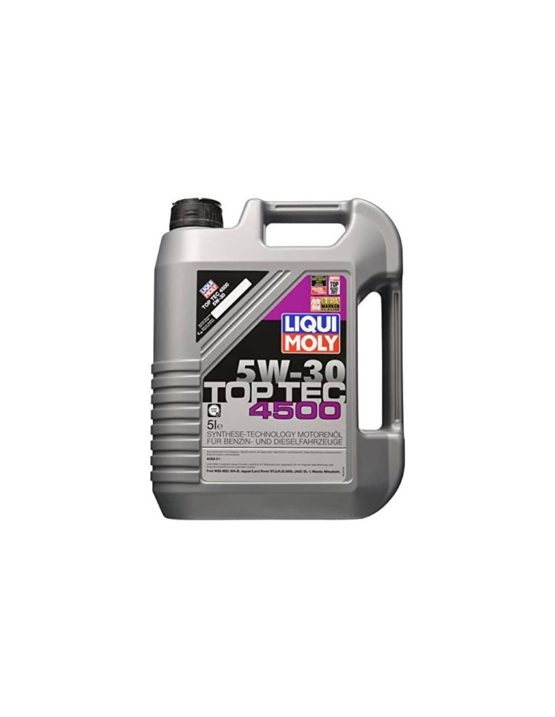 Aceite Liqui Moly Top Tec 4500 5W30 5 L - 47,90€ -   Capacidad 5 Litros