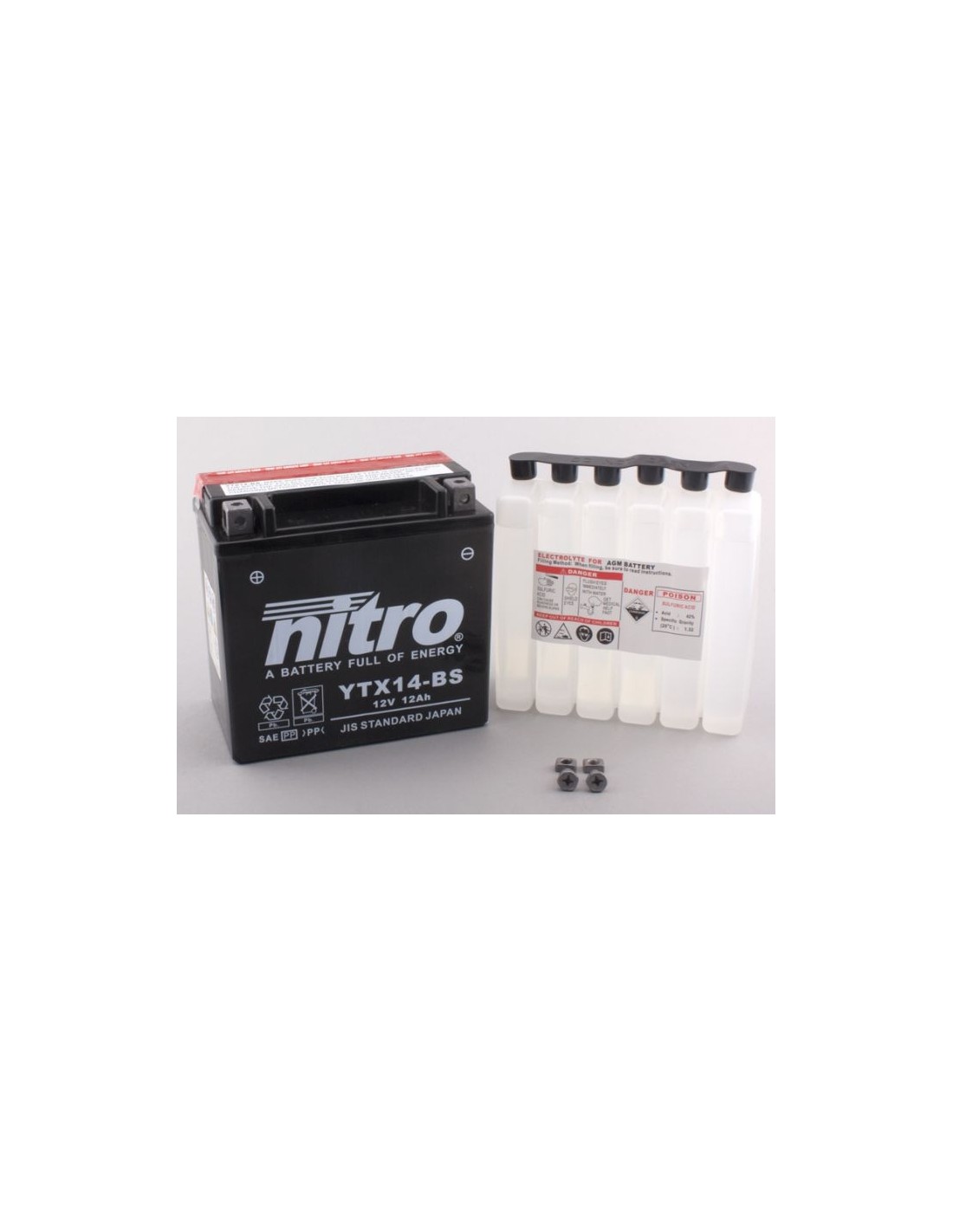 BATERIA NITRO YTX BS AGM HYOSUNG GT Comet GT Naked GT I Naked GT R GT