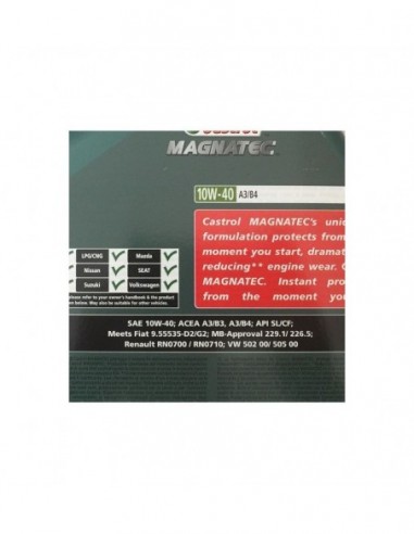Aceite Castrol Magnatec 10w40 X 4 Litros